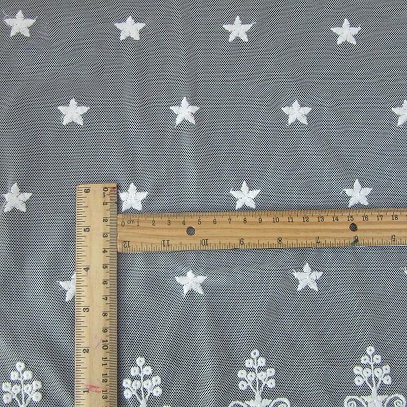 White Lace Trim Polyester Sequin Fabric for Apparel Wholesale Supplier 6